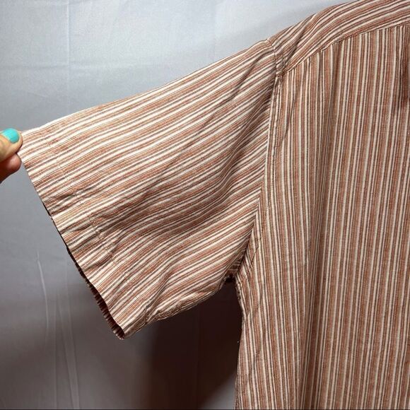 Columbia Short Sleeve Striped Button Down Shirt - Picture 9 of 15